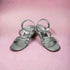 Womens Silver Glitter Wedges